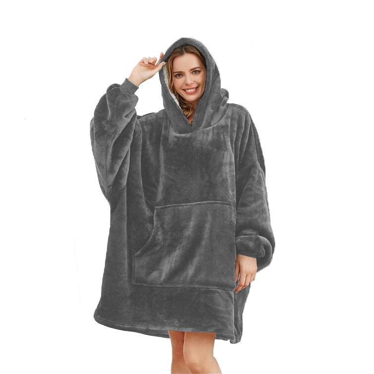 Fleece Hoodie Blanket - Solid Colours