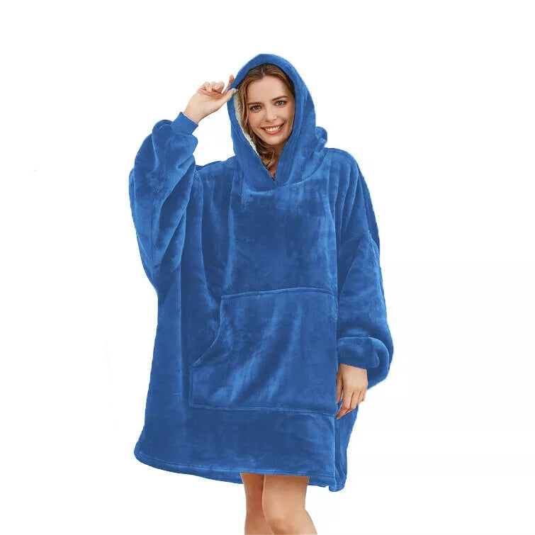 HOodie Oversized Hoodies Snuggy Hooded Blanket Super Plush Fleece Wearable Large