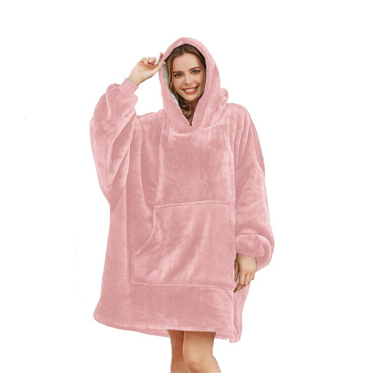 HOodie Oversized Hoodies Snuggy Hooded Blanket Super Plush Fleece Wearable Large