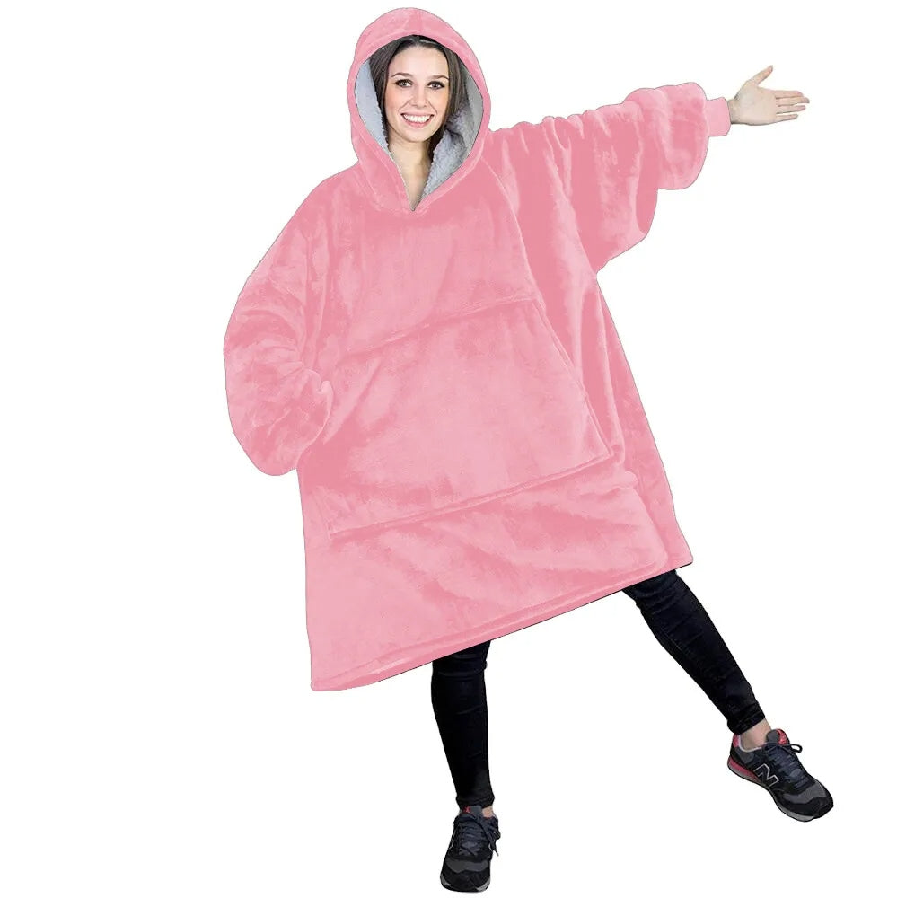 HOodie Oversized Hoodies Snuggy Hooded Blanket Super Plush Fleece Wearable Large