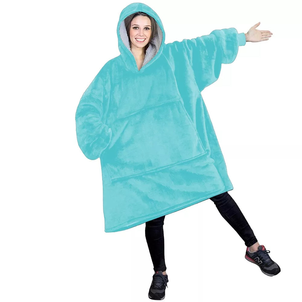 HOodie Oversized Hoodies Snuggy Hooded Blanket Super Plush Fleece Wearable Large