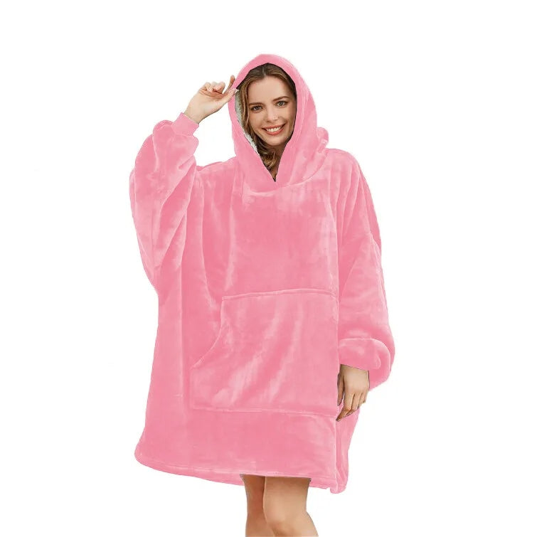 HOodie Oversized Hoodies Snuggy Hooded Blanket Super Plush Fleece Wearable Large